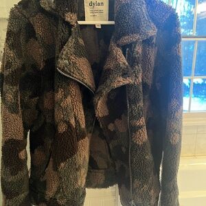 Dylan Women's Brown and Black Teddy Jacket